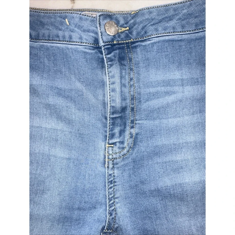Free‎ People Just Float on Flare Jeans Blue Cloudy Indigo Super Flare Sz 24